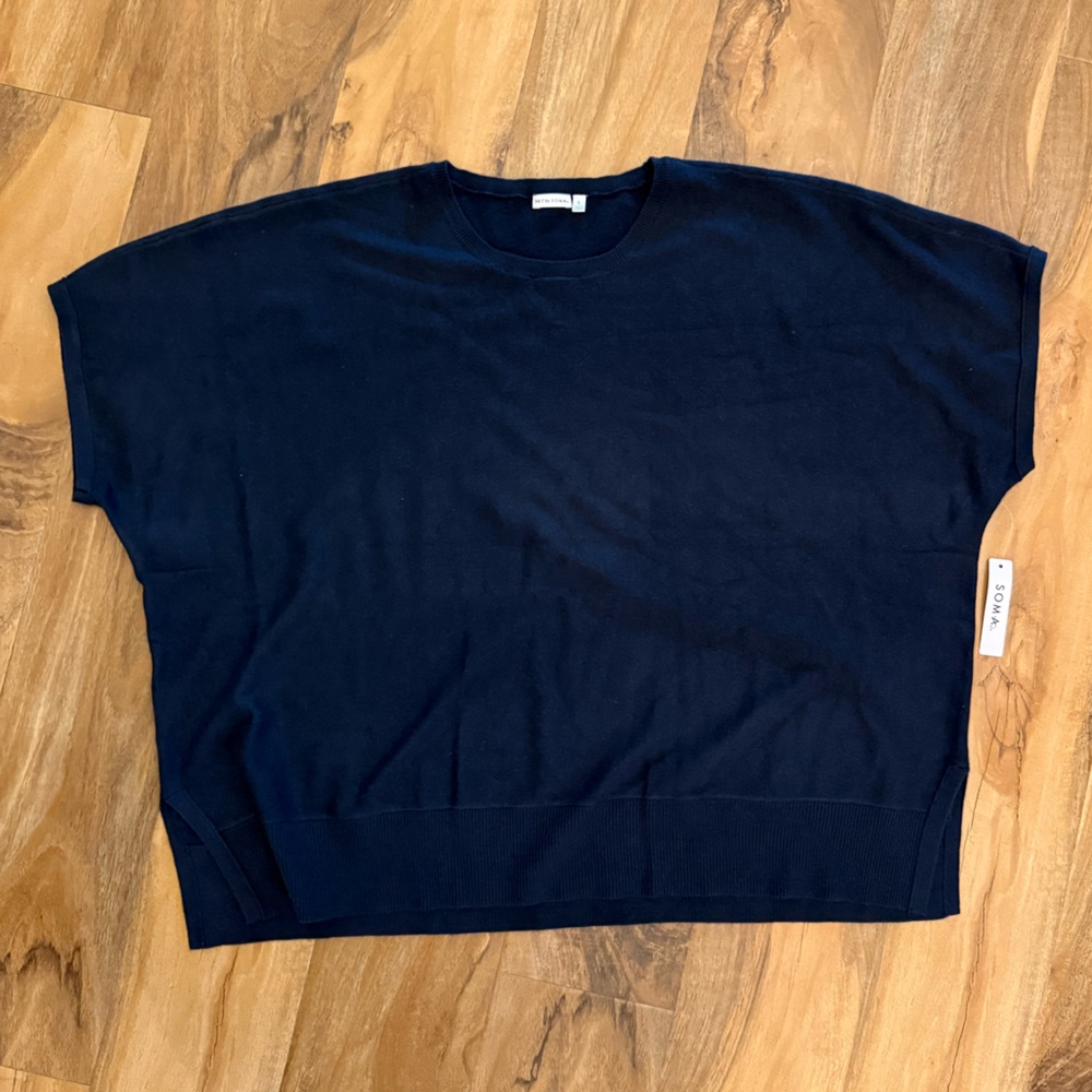 Soma Dolman Sweater Top - NWT Polar Night (Navy)